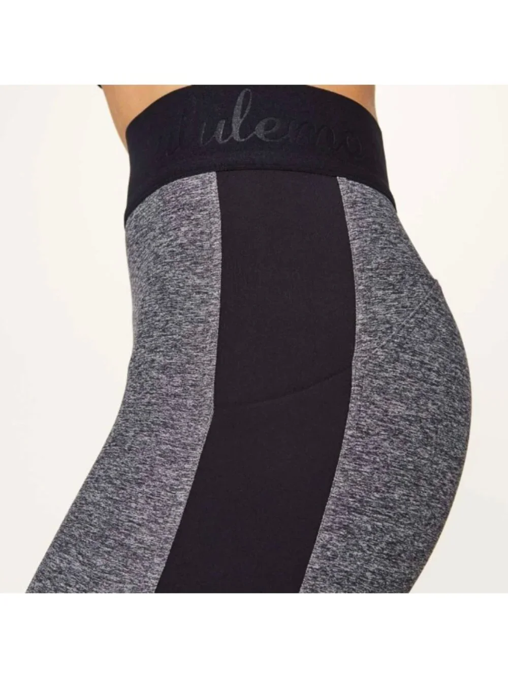 Lululemon Box It Out Tight Heathered Black / Black